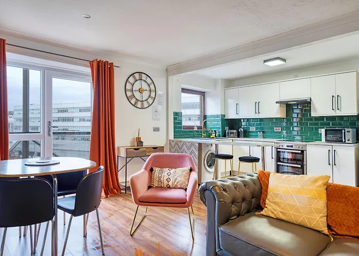 New Slick Finnieston Pad W/ Free Parking Apartman *