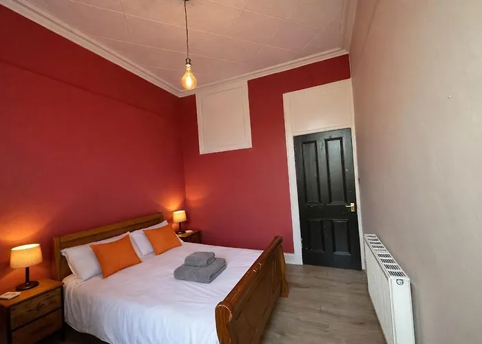 公寓 Contractors And Guests Grand 3 Bedroom Free Parking Fully Equipped 格拉斯哥